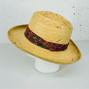 Biltmore of Canada Medium Straw Panama Hat with Rust Brown Band